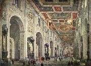 PANNINI, Giovanni Paolo Interior of the San Giovanni in Laterano in Rome painting